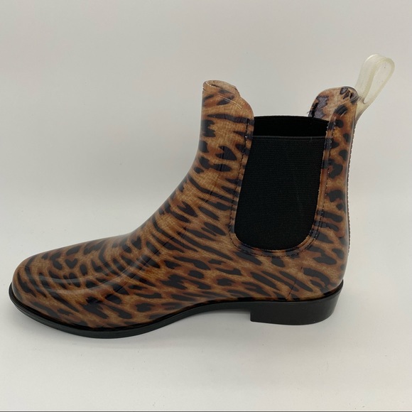 Women's SO Lizard Rain Boots - Leopard - 7 - Picture 4 of 7